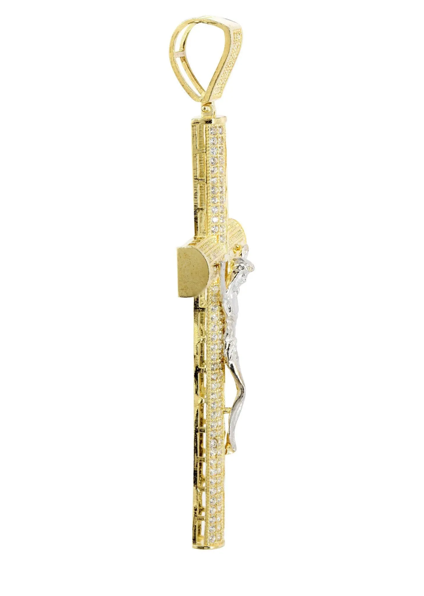 10K Gold Cross / Crucifix Pendant  |  9.1 Grams