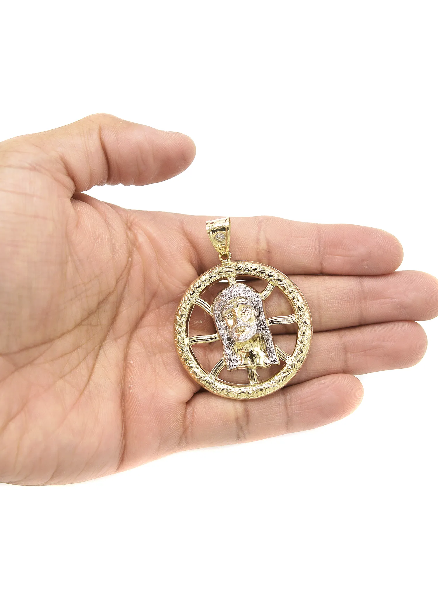 10K Gold Jesus Head Pendant | 6.5 Grams