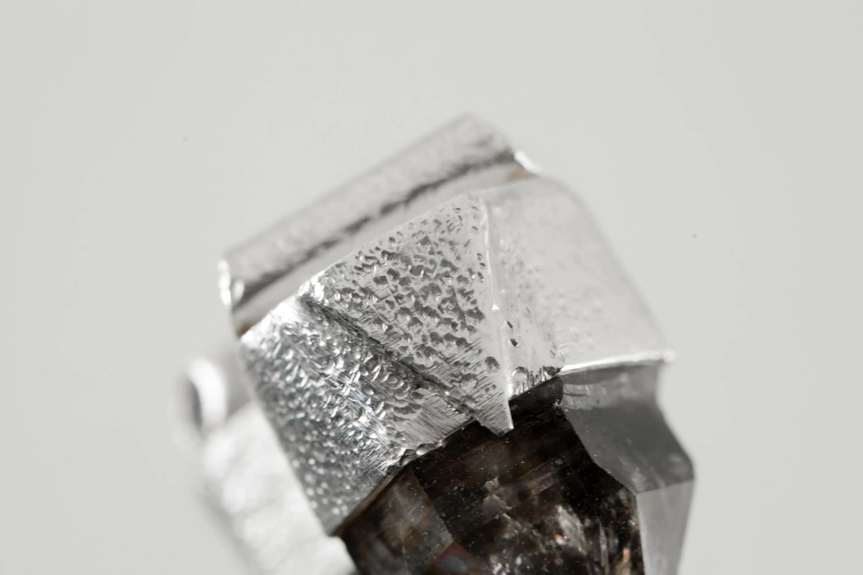 Australian Double Terminated Morella Smoky Quartz Stack Pendant, Organic Textured  Sterling Silver, Capricorn Zodiac, Grounding,Protection