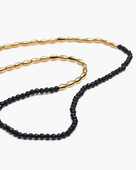 Barley Black to White Necklace Duo