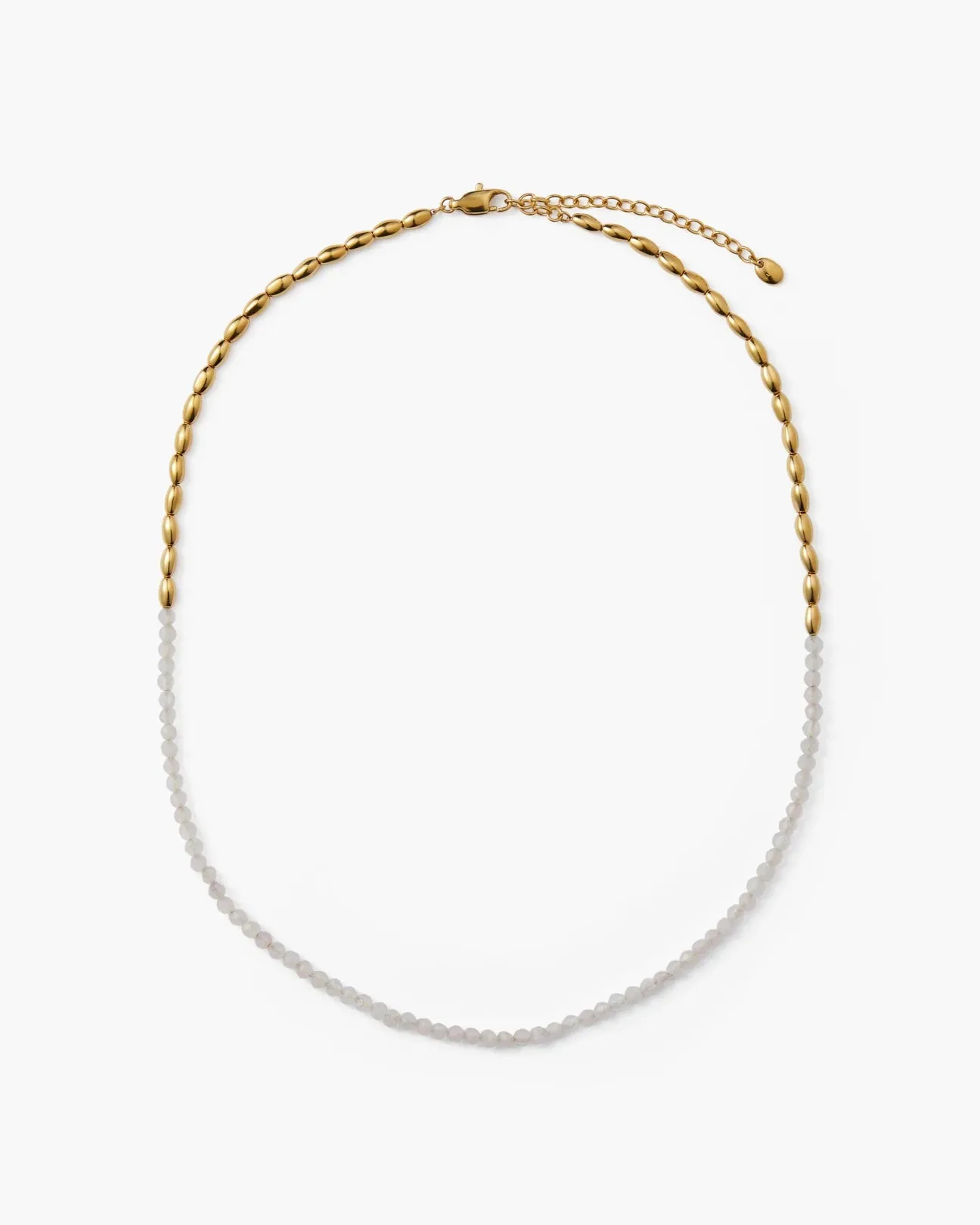 Barley Black to White Necklace Duo