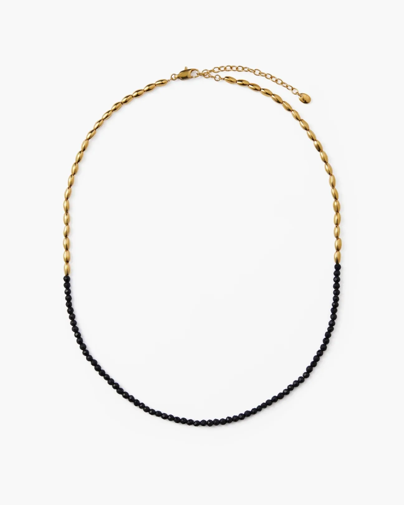 Barley Black to White Necklace Duo