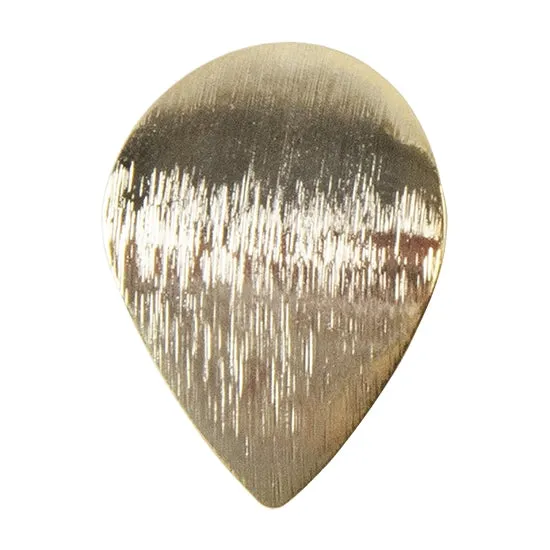 Brass Large Teardrop Stud Earring with Loop - 18k Gold Plated - Pkg/2