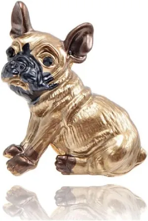 Bulldog Brooch Pins for Women, Gold Dog Brooch Pin, Cute Dog Animal Brooch Lapel Pin, Bohemian Bulldog Brooches Pins for Women Hat Bag Suit Dress Accessories Jewelry