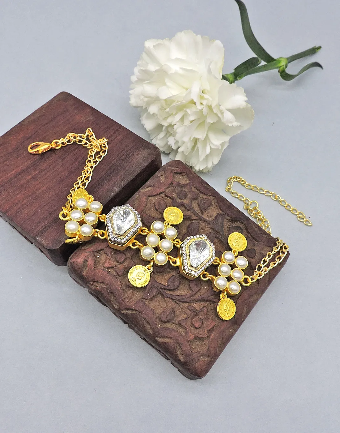 Coin & Crystal Necklace