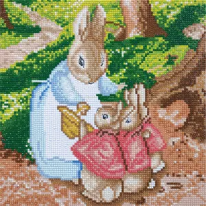 Crystal Art Medium Framed Kit - The Flopsy Bunnies