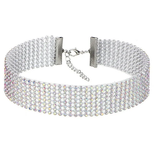 Crystal Rhinestone Choker Necklace