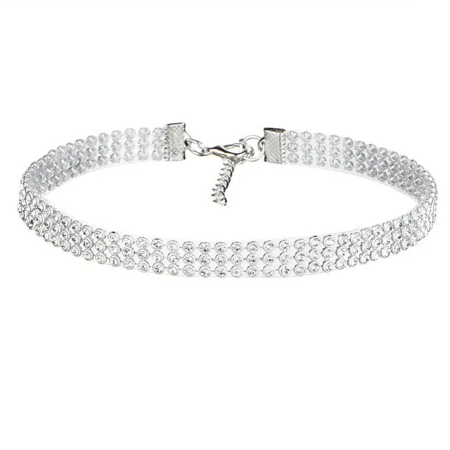 Crystal Rhinestone Choker Necklace