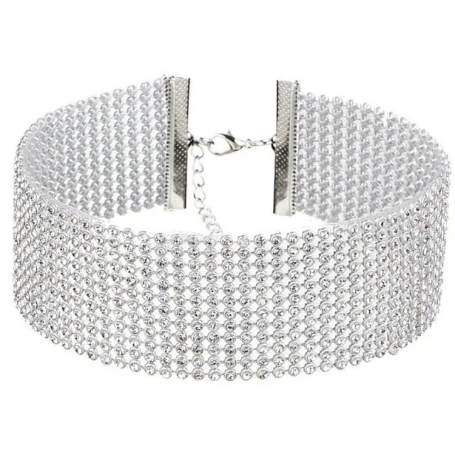 Crystal Rhinestone Choker Necklace