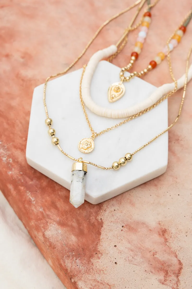 Desert Dreams Layered Beaded Necklace ✨
