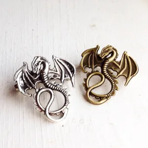 Dragon Brooch - Pick Your Finish