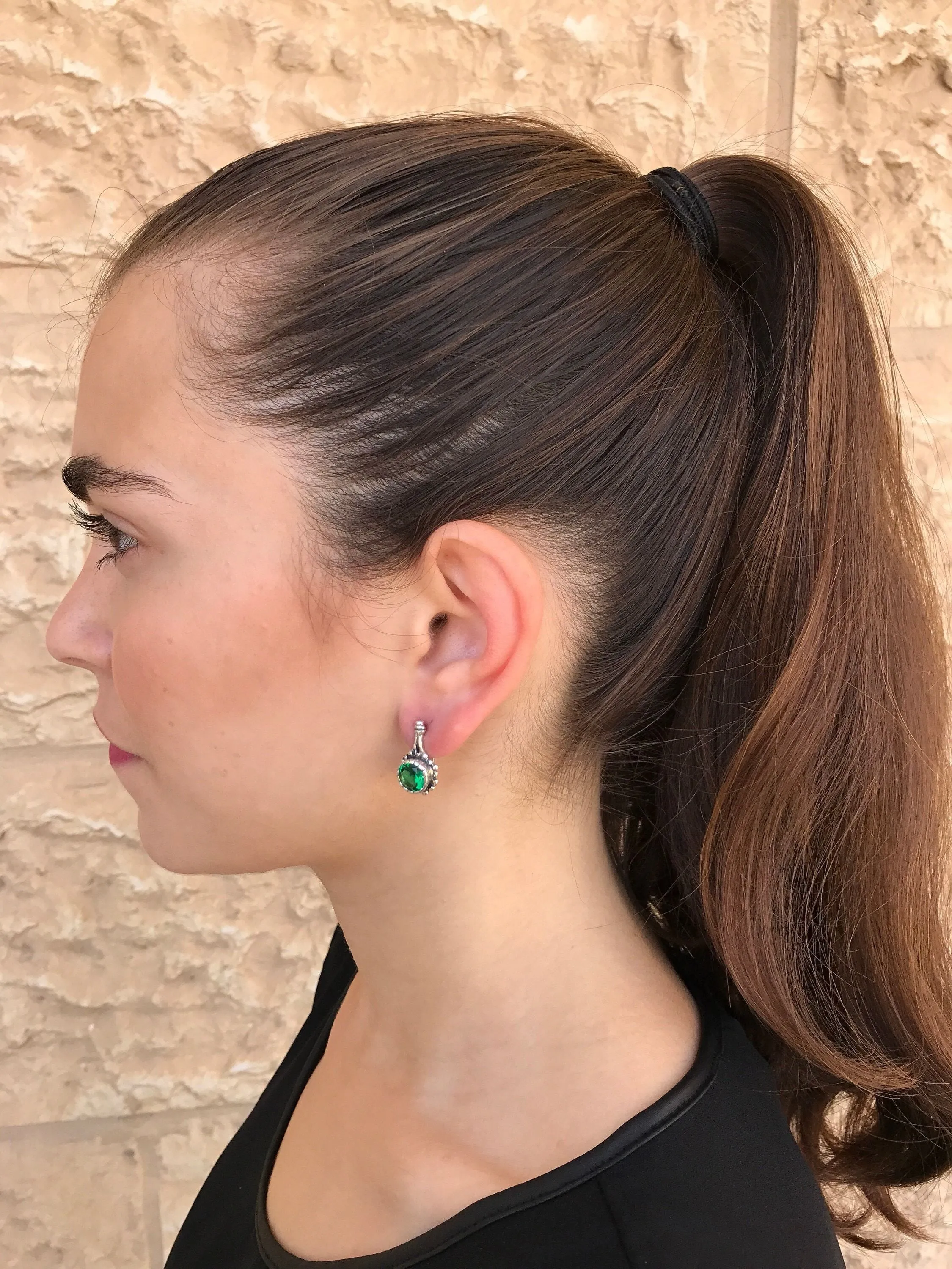 Drop Diamond Earrings - Vintage Bridal Earrings, Sparkly Silver Earrings