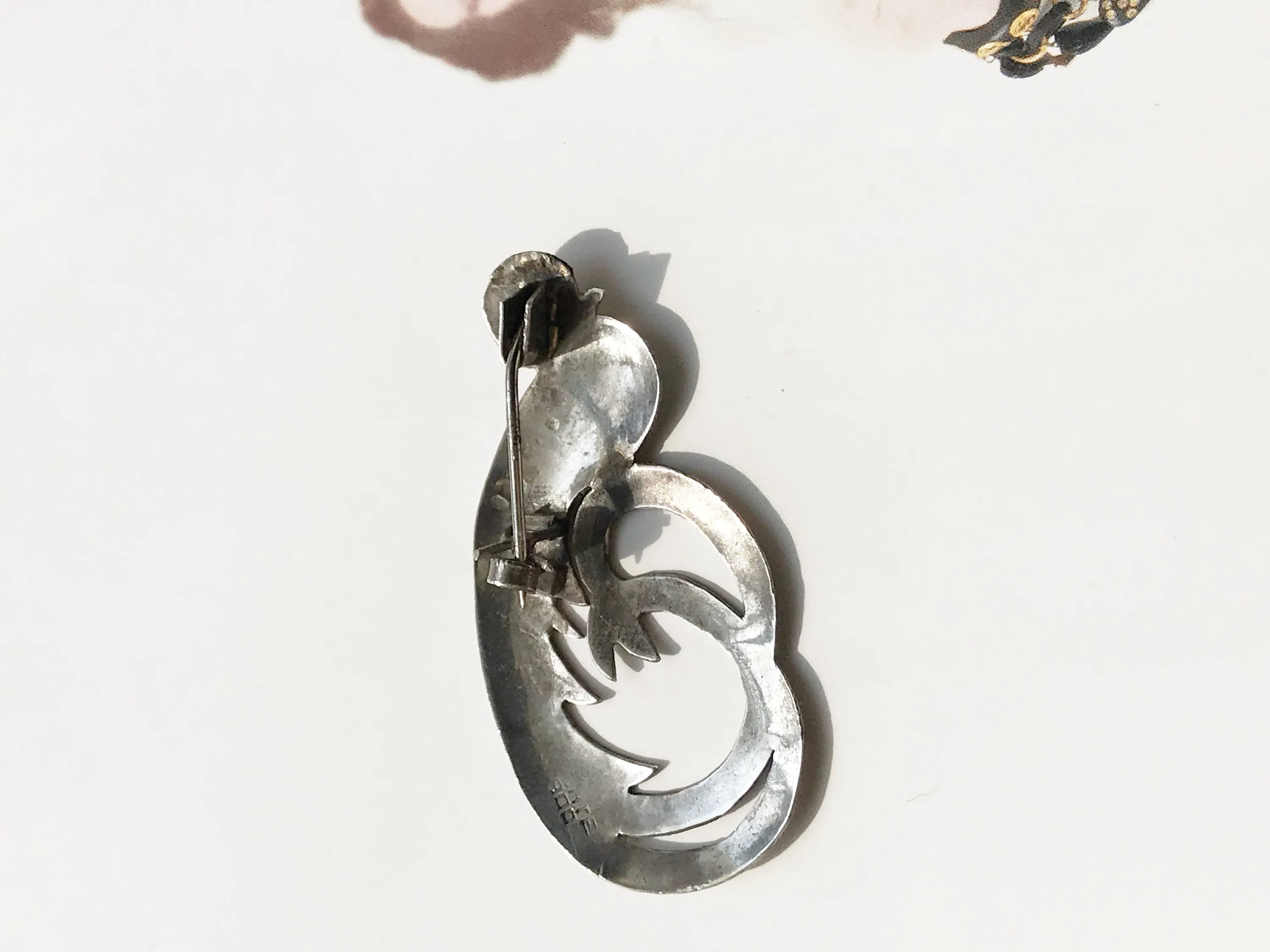 Folk Art Quetzal Bird Pin
