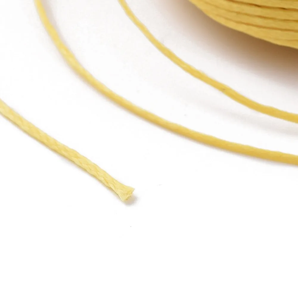 Gold (10m) - 1x0.3mm Flat Waxed Cord