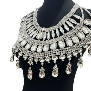 Gorgeous Crystal AB Pendant Huge Necklace for Drag Queen Jewelry
