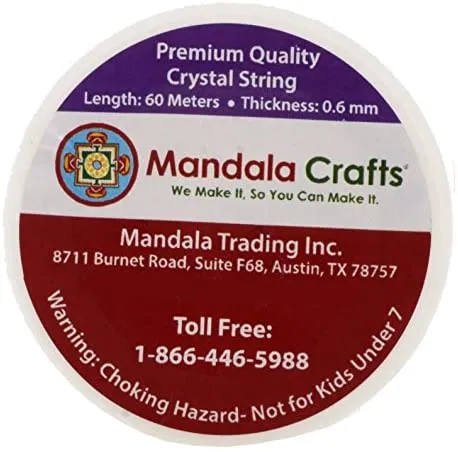 Mandala Crafts Elastic String Stretchy Bracelet String Crystal String Clear Bead Cord for Bracelet Jewelry Making Beading