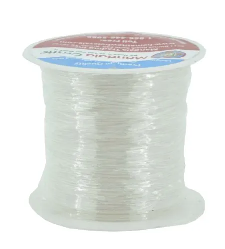 Mandala Crafts Elastic String Stretchy Bracelet String Crystal String Clear Bead Cord for Bracelet Jewelry Making Beading