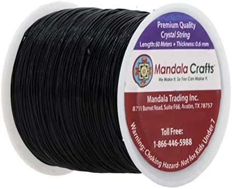 Mandala Crafts Elastic String Stretchy Bracelet String Crystal String Clear Bead Cord for Bracelet Jewelry Making Beading