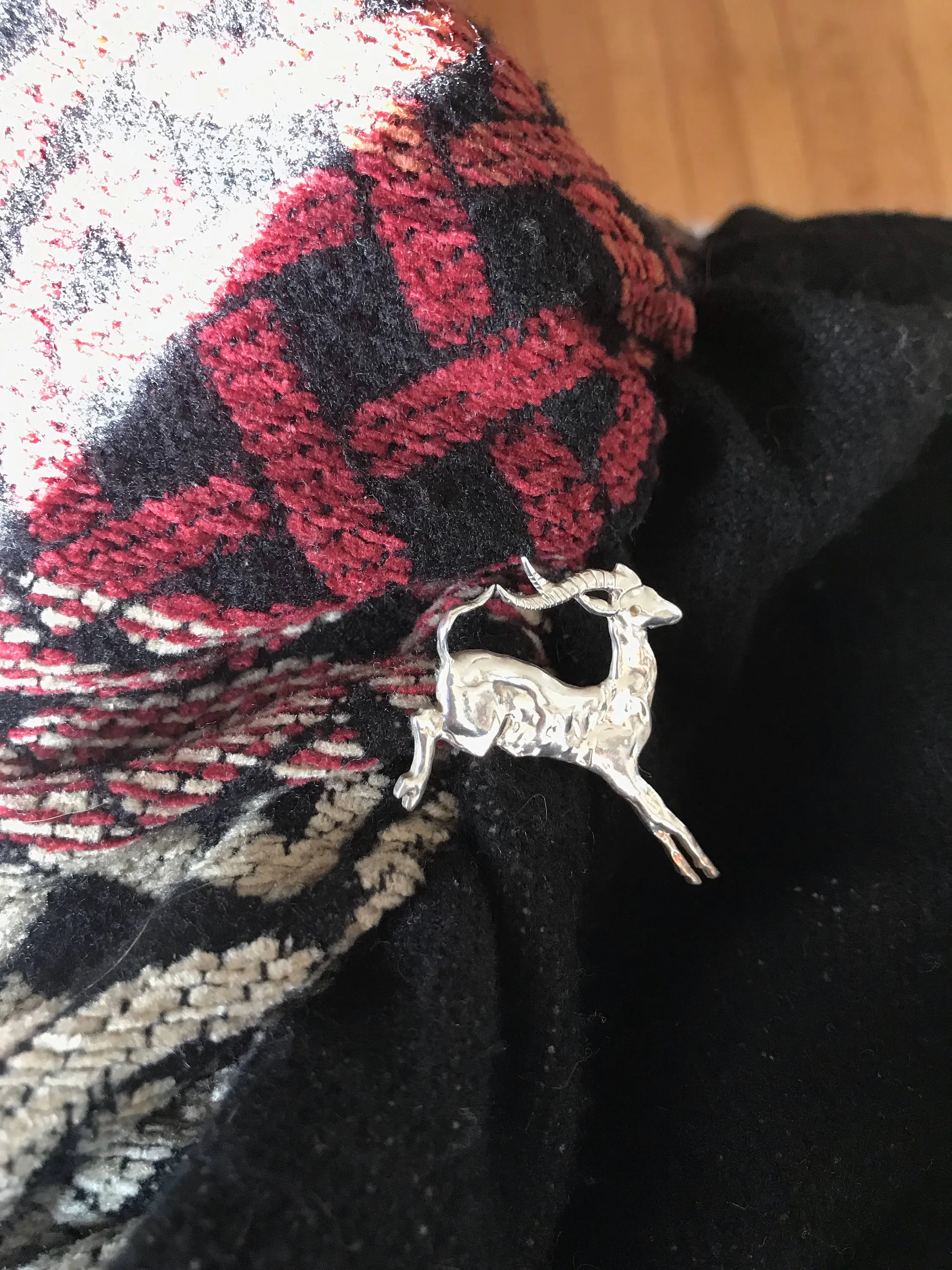 Silver Antelope Pin