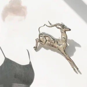 Silver Antelope Pin