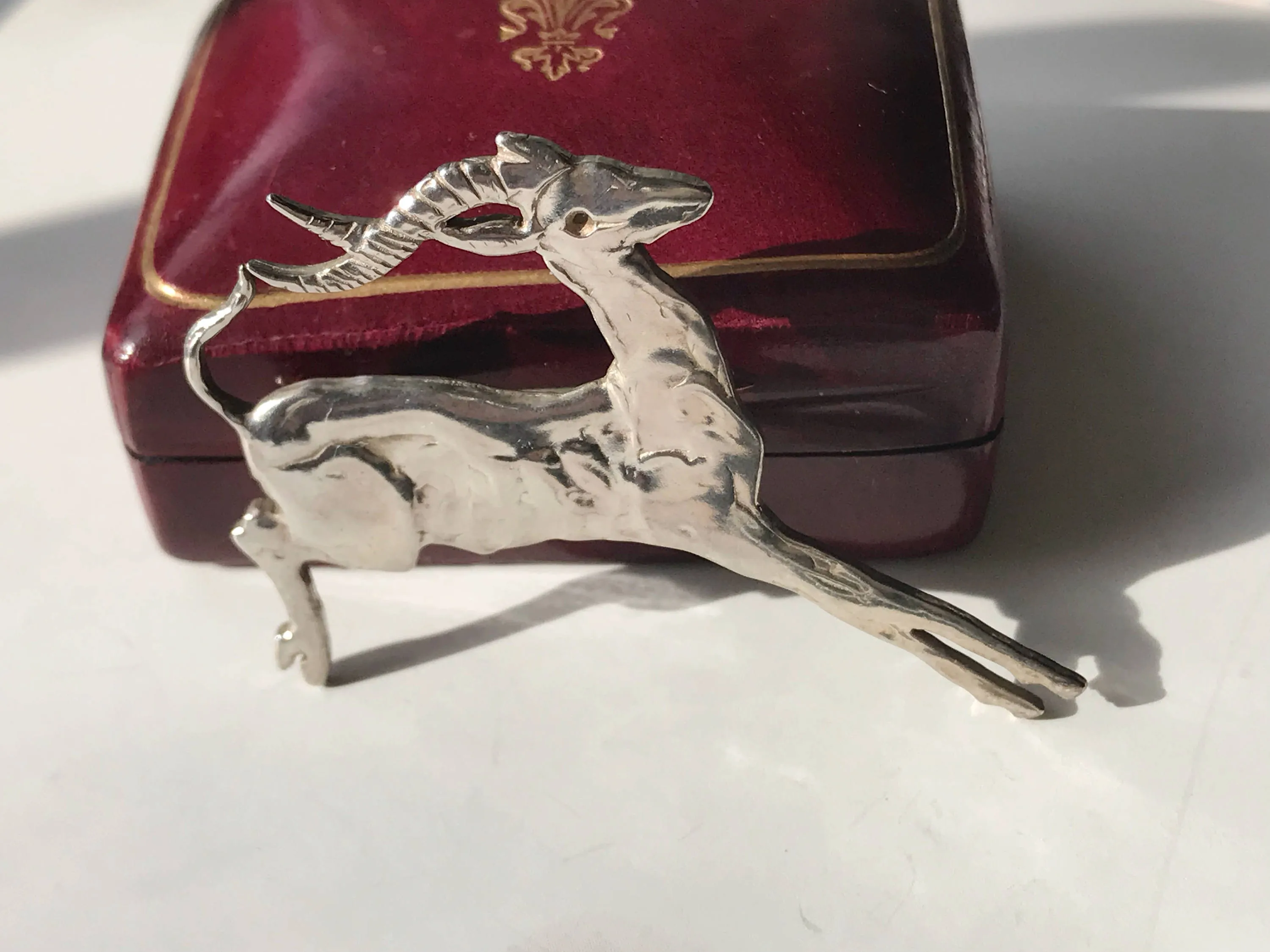 Silver Antelope Pin