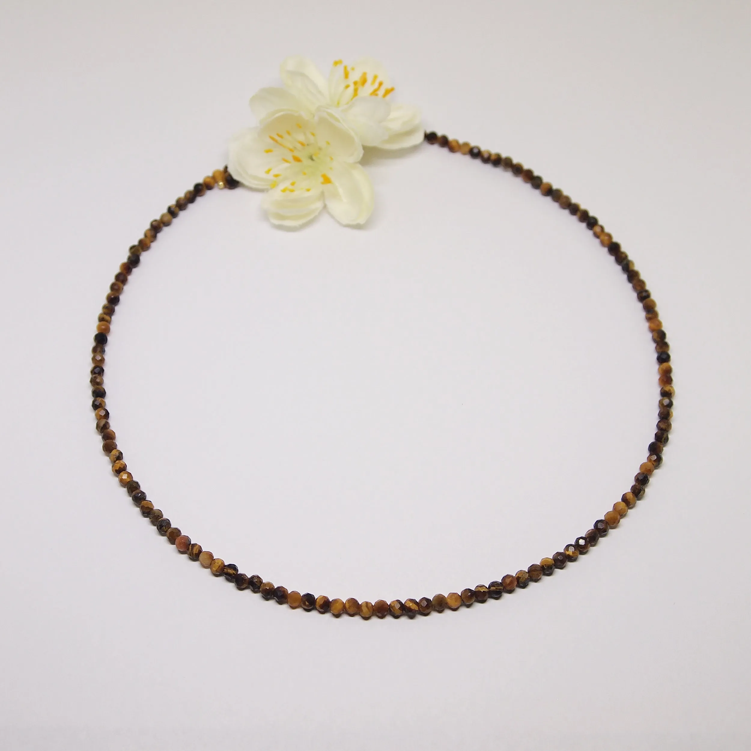 Tigers eye beaded choker