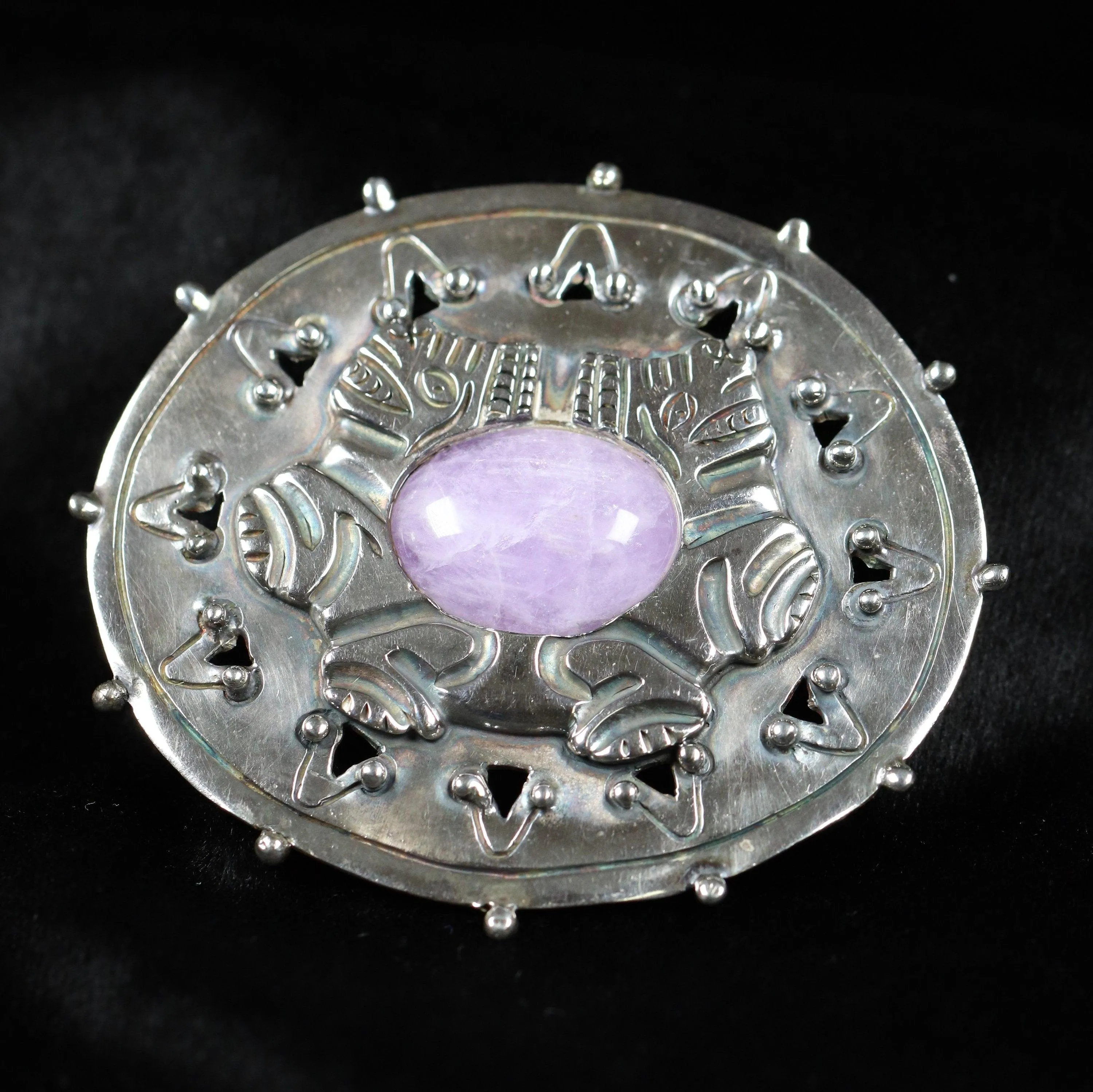 William Spratling Brooch | Taxco Jaguar Pin | Vintage Sterling Silver Mexico